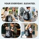 Whale Wave Backpack for Campus & Commute - Durable High-Density Weave, Perfect for Everyday Use