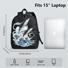 Whale Wave Backpack for Campus & Commute - Durable High-Density Weave, Perfect for Everyday Use