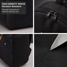 Space Bear Backpack with High-Density Weave - Durable Campus & Commute Bag