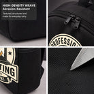 Black Backpack with Professional 3D Printing Design, Durable High-Density Weave for Campus & Commute