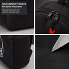 Black Cat Butterfly Backpack, Durable High-Density Weave, Campus & Commute Ready