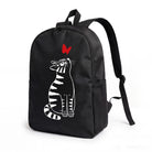Black Cat Butterfly Backpack, Durable High-Density Weave, Campus & Commute Ready