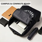 Black Cat Pattern Backpack with High-Density Weave - Durable Campus & Commute Bag