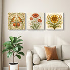 3 Piece Gallery-Wrapped Canvas Wall Art Set Nature & Wildlife Collection Premium UV Printed Decor Ready to Hang