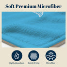 Beach Towel White Line Art Marine Quick Dry Microfiber Summer Vacation Gift