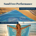 Beach Towel White Line Art Marine Quick Dry Microfiber Summer Vacation Gift
