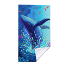 Vibrant Cartoon Sea Life Beach Towel Quick Dry Microfiber Summer Vacation Gift