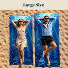 Realistic Ocean Beach Towel Deep Sea Life Quick Dry Microfiber Summer Gift