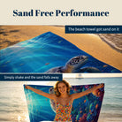 Realistic Ocean Beach Towel Deep Sea Life Quick Dry Microfiber Summer Gift