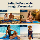 Realistic Ocean Beach Towel Deep Sea Life Quick Dry Microfiber Summer Gift