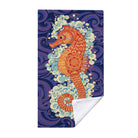 Boho Swirl Ocean Life Beach Towel Quick Dry Microfiber Summer Vacation Gift