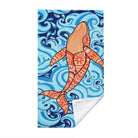 Boho Swirl Ocean Life Beach Towel Quick Dry Microfiber Summer Vacation Gift