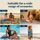 Boho Swirl Ocean Life Beach Towel Quick Dry Microfiber Summer Vacation Gift