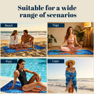 Boho Swirl Ocean Life Beach Towel Quick Dry Microfiber Summer Vacation Gift
