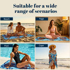 Boho Swirl Ocean Life Beach Towel Quick Dry Microfiber Summer Vacation Gift