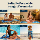 Boho Swirl Ocean Life Beach Towel Quick Dry Microfiber Summer Vacation Gift