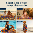 Abstract Psychedelic Beach Towel Quick Dry Microfiber Summer Vacation Gift