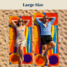 Abstract Psychedelic Beach Towel Quick Dry Microfiber Summer Vacation Gift