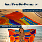 Abstract Psychedelic Beach Towel Quick Dry Microfiber Summer Vacation Gift