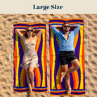 Abstract Psychedelic Beach Towel Quick Dry Microfiber Summer Vacation Gift