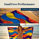Abstract Psychedelic Beach Towel Quick Dry Microfiber Summer Vacation Gift