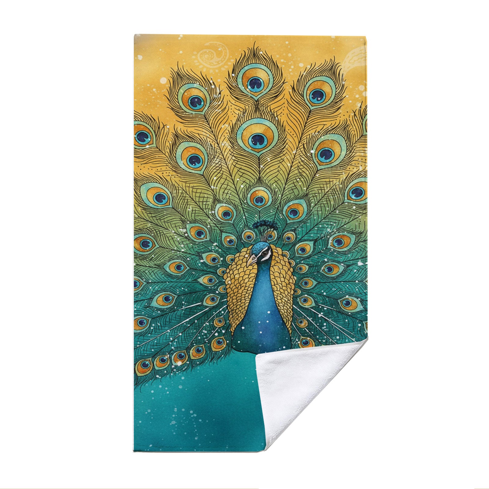Mandala Animal Beach Towel Boho Watercolor Quick Dry Summer Vacation Gift