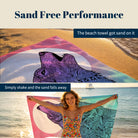Mandala Animal Beach Towel Boho Watercolor Quick Dry Summer Vacation Gift