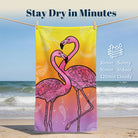 Mandala Animal Beach Towel Boho Watercolor Quick Dry Summer Vacation Gift