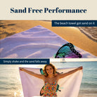 Mandala Animal Beach Towel Boho Watercolor Quick Dry Summer Vacation Gift