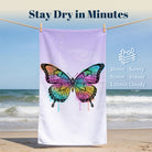 Mandala Animal Beach Towel Boho Watercolor Quick Dry Summer Vacation Gift