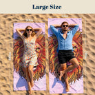 Mandala Animal Beach Towel Boho Watercolor Quick Dry Summer Vacation Gift