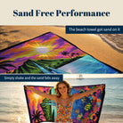 Tropical Pop Art Scenery Beach Towel Quick Dry Microfiber Summer Vacation Gift
