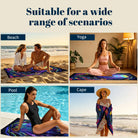 Tropical Pop Art Scenery Beach Towel Quick Dry Microfiber Summer Vacation Gift