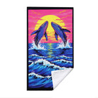 Tropical Pop Art Scenery Beach Towel Quick Dry Microfiber Summer Vacation Gift