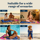 Tropical Pop Art Scenery Beach Towel Quick Dry Microfiber Summer Vacation Gift