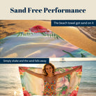 Cute Watercolor Beach Towel Tropical Fairy Tale Quick Dry Summer Gift