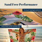 Cute Watercolor Beach Towel Tropical Fairy Tale Quick Dry Summer Gift