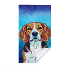 Colorful Pop Art Dog Beach Towel Quick Dry Microfiber Summer Pet Lover Gift