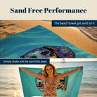 Colorful Pop Art Dog Beach Towel Quick Dry Microfiber Summer Pet Lover Gift