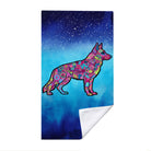 Colorful Pop Art Dog Beach Towel Quick Dry Microfiber Summer Pet Lover Gift