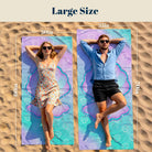 Glitter Mermaid Ocean Beach Towel Quick Dry Microfiber Summer Vacation Gift