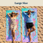 Glitter Mermaid Ocean Beach Towel Quick Dry Microfiber Summer Vacation Gift
