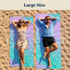 Glitter Mermaid Ocean Beach Towel Quick Dry Microfiber Summer Vacation Gift