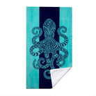 Turquoise Marine Life Beach Towel Quick Dry Microfiber Summer Vacation Gift