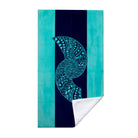 Turquoise Marine Life Beach Towel Quick Dry Microfiber Summer Vacation Gift