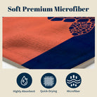 Mandala Marine Life Beach Towel Quick Dry Microfiber Summer Vacation Gift