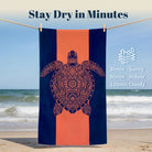 Mandala Marine Life Beach Towel Quick Dry Microfiber Summer Vacation Gift