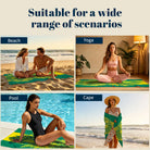 Tropical Geometric Beach Towel Quick Dry Microfiber Summer Vacation Gift