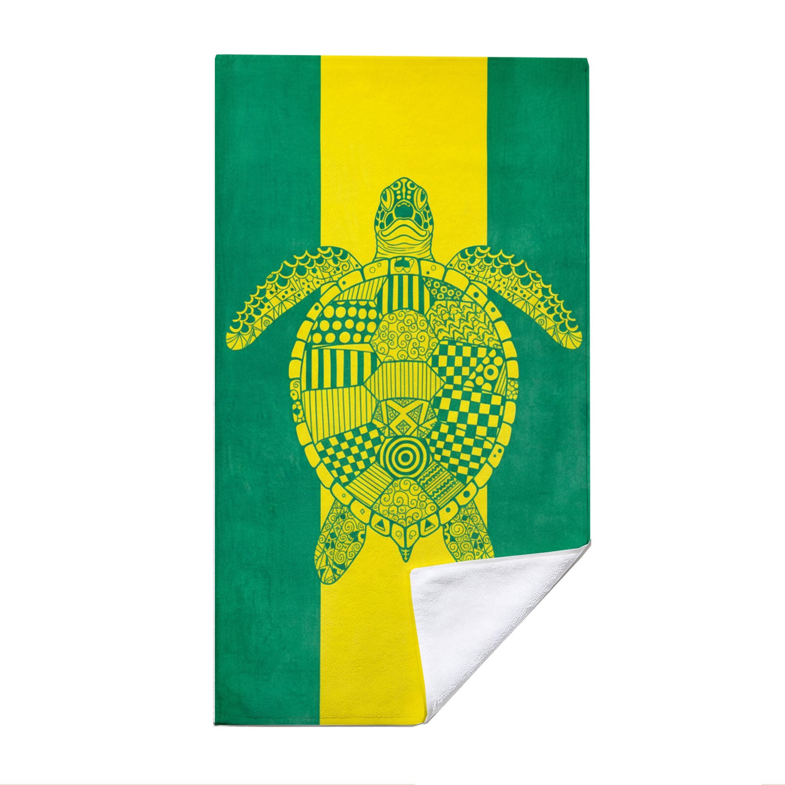 Tropical Geometric Beach Towel Quick Dry Microfiber Summer Vacation Gift