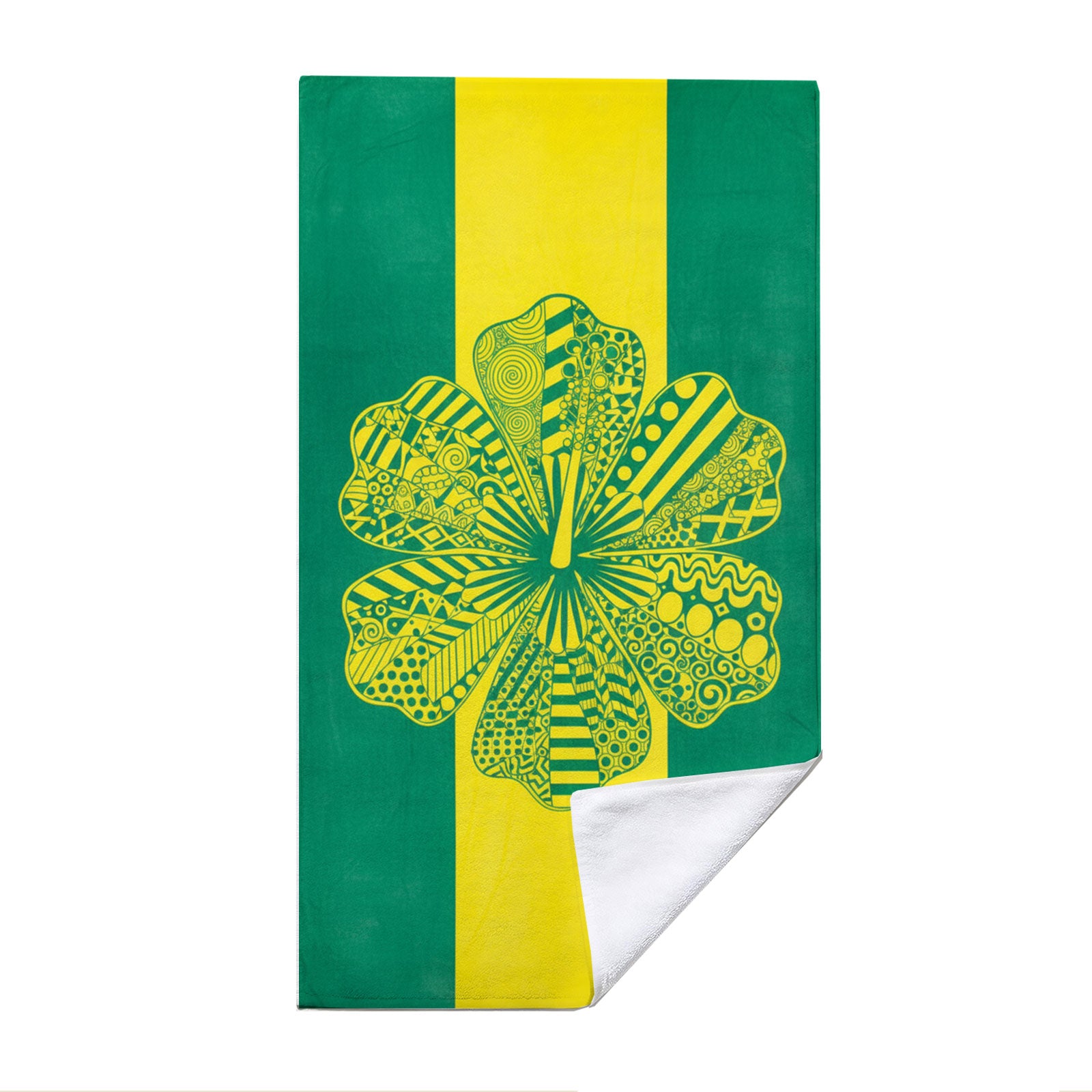 Tropical Geometric Beach Towel Quick Dry Microfiber Summer Vacation Gift